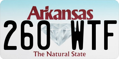 AR license plate 260WTF