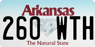 AR license plate 260WTH