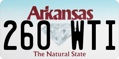 AR license plate 260WTI