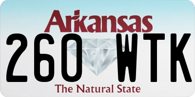 AR license plate 260WTK