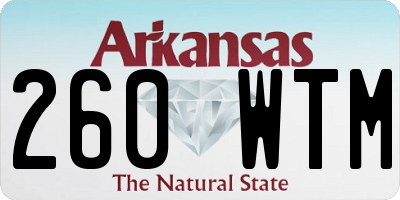 AR license plate 260WTM