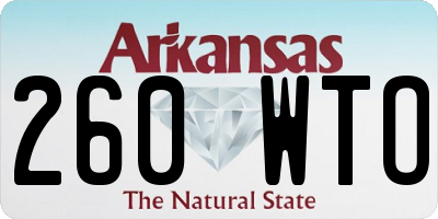 AR license plate 260WTO