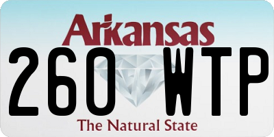 AR license plate 260WTP