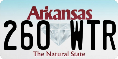 AR license plate 260WTR