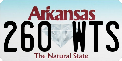 AR license plate 260WTS