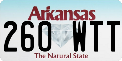 AR license plate 260WTT