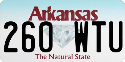 AR license plate 260WTU