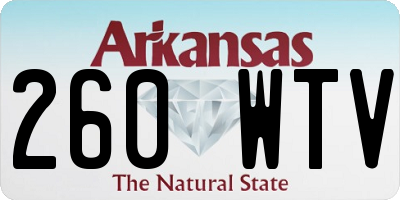 AR license plate 260WTV