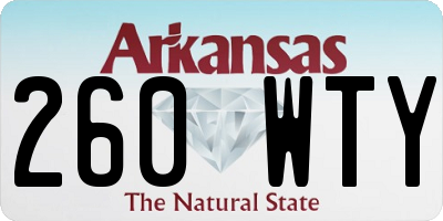 AR license plate 260WTY