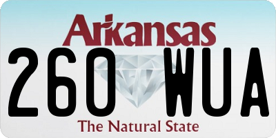 AR license plate 260WUA