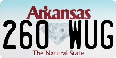 AR license plate 260WUG