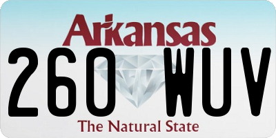 AR license plate 260WUV