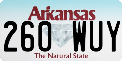 AR license plate 260WUY