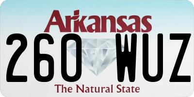 AR license plate 260WUZ