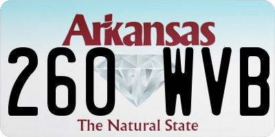 AR license plate 260WVB