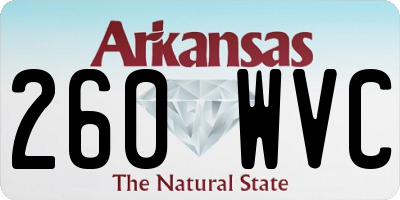 AR license plate 260WVC