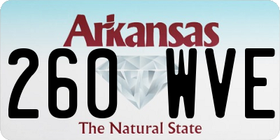 AR license plate 260WVE