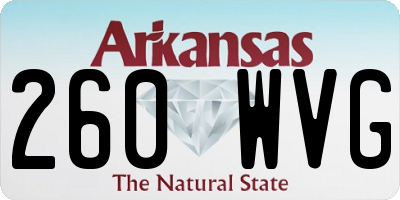 AR license plate 260WVG