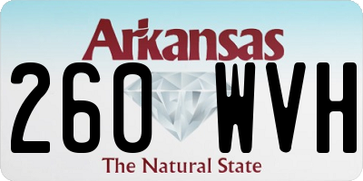 AR license plate 260WVH
