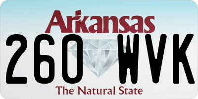 AR license plate 260WVK