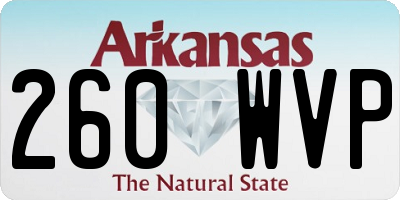 AR license plate 260WVP