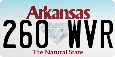 AR license plate 260WVR