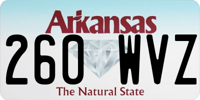 AR license plate 260WVZ