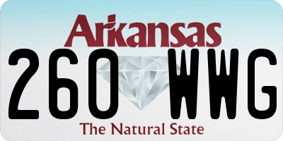 AR license plate 260WWG