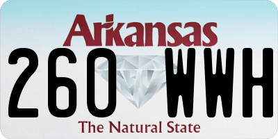 AR license plate 260WWH