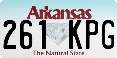 AR license plate 261KPG