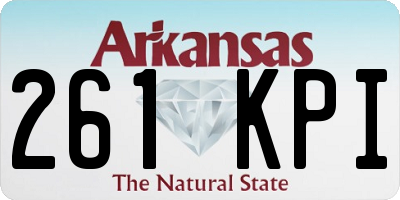 AR license plate 261KPI