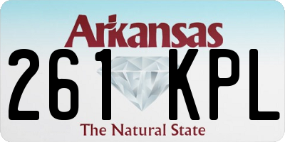 AR license plate 261KPL