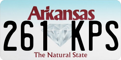 AR license plate 261KPS