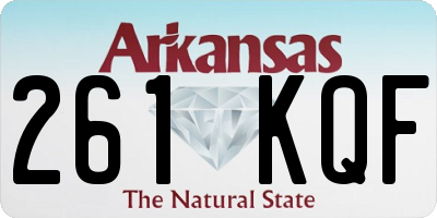 AR license plate 261KQF