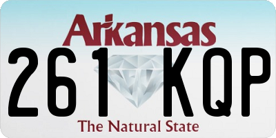 AR license plate 261KQP