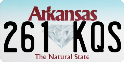 AR license plate 261KQS