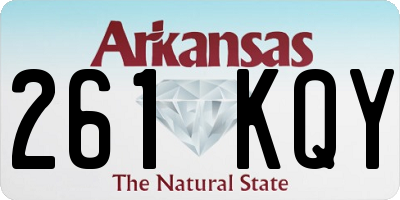 AR license plate 261KQY