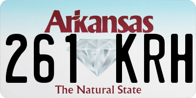 AR license plate 261KRH