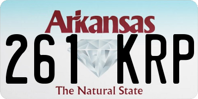 AR license plate 261KRP