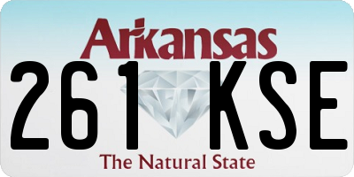 AR license plate 261KSE