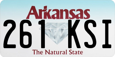 AR license plate 261KSI