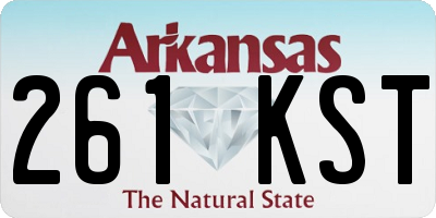 AR license plate 261KST