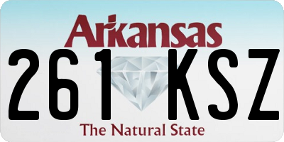 AR license plate 261KSZ