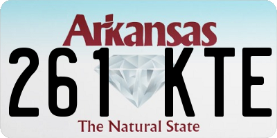 AR license plate 261KTE