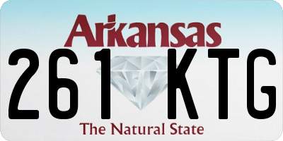 AR license plate 261KTG