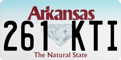 AR license plate 261KTI