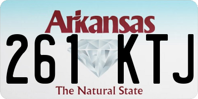 AR license plate 261KTJ