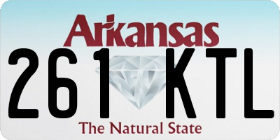 AR license plate 261KTL
