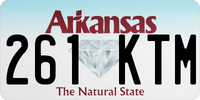 AR license plate 261KTM