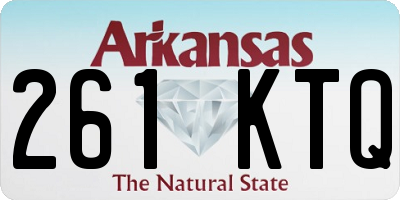 AR license plate 261KTQ